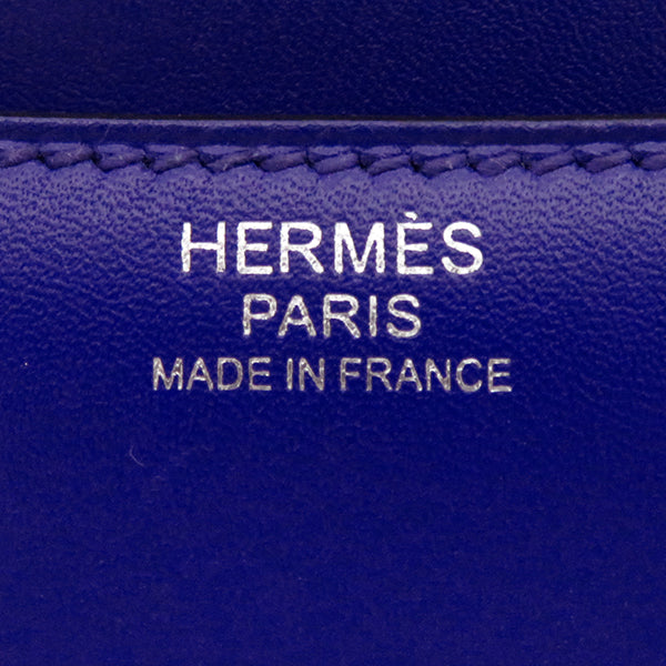 エルメス HERMES コンスタンス 24 ブルーエレクトリック タデラクト ショルダーバッグ シルバー金具 青