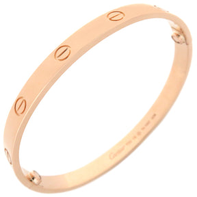 カルティエ Cartier LOVE ラブブレス B6067418 ピンクゴールド K18PG #18 ブレスレット 750 18K 18金 バングル