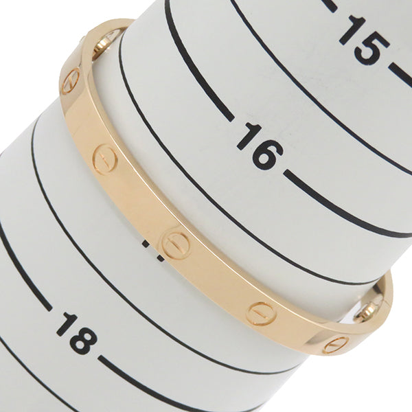 カルティエ Cartier LOVE ラブブレス B6067418 ピンクゴールド K18PG #18 ブレスレット 750 18K 18金 バングル