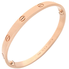 カルティエ Cartier LOVE ラブブレス B6067418 ピンクゴールド K18PG #18 ブレスレット 750 18K 18金 バングル