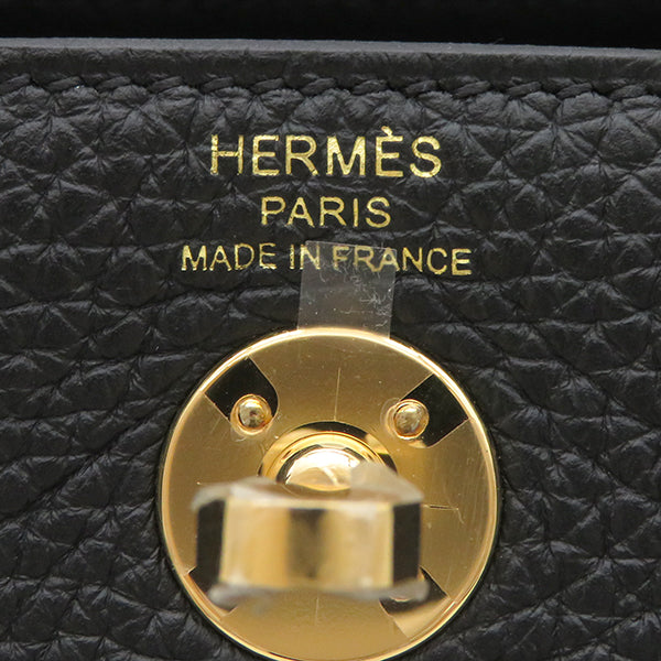 エルメス HERMES リンディ ミニ 20 ブラック トリヨンクレマンス ショルダーバッグ ゴールド金具 新品 未使用 黒