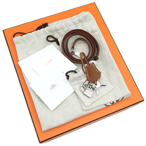 エルメス HERMES ケリー25 内縫い ゴールド トゴ 2WAYバッグ シルバー金具 新品 未使用 茶 ショルダー