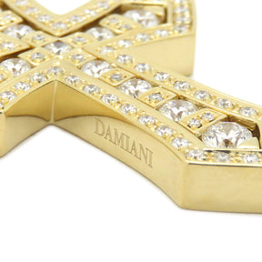 ダミアーニ DAMIANI ベルエポック クラウン L 20089533 イエローゴールド K18YG ダイヤモンド ネックレス 十字架 クロス 750 YG