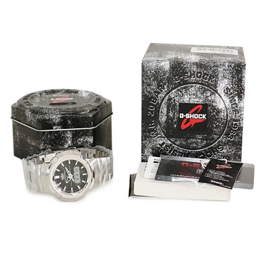 腕時計 カシオ CASIO G-SHOCK フルメタル AWM-500D-1ADR クオーツ メンズ 未使用 タフソーラー 電波時計 耐衝撃 防水 シルバー