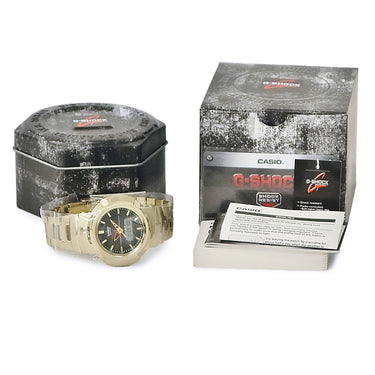 腕時計 カシオ CASIO G-SHOCK フルメタル AWM-500GD-9ADR クオーツ メンズ 未使用 タフソーラー 電波時計 耐衝撃 防水 ゴールド