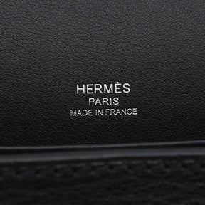 エルメス HERMES ゲタ ブラック シェブルミゾル ショルダーバッグ シルバー金具 黒