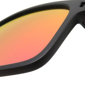 オークリー OAKLEY ラッチ スクエア OO9358-03 ブラック プラスチック サングラス アジアンフィット ミラーレンズ レッド マットブラック