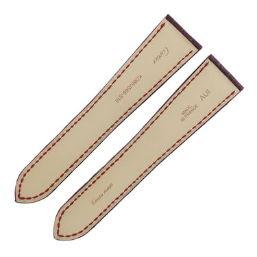 カルティエ Cartier ボルドー クロコダイル 腕時計パーツ 未使用 純正 クロコ レザー ベルト バンド Dバックル用 23mm 赤