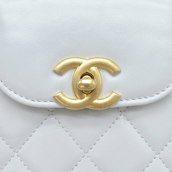 シャネル CHANEL マトラッセ ミニ ショッピングバッグ AS4416 ライトブルー カーフスキン 2WAYバッグ ゴールド金具 水色 ショルダー ハンドバッグ