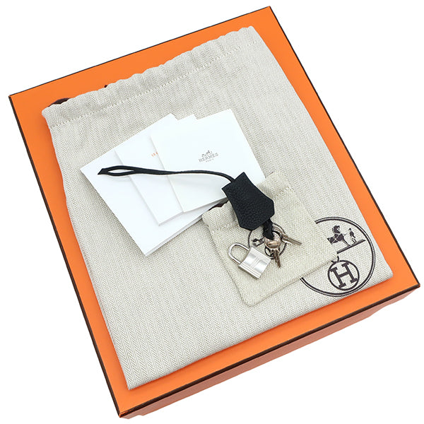 エルメス HERMES バーキン25 ブラック トゴ ハンドバッグ シルバー金具 新品 未使用 黒