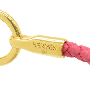 エルメス HERMES グレナン H ローズアザレ ヴォースイフト メタル ブレスレット ゴールド金具