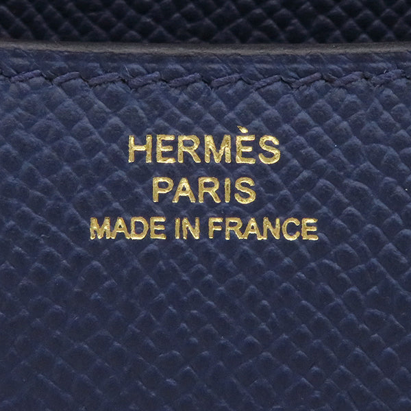 エルメス HERMES コンスタンス3 ミニ ミロワール ブルーネイビー ヴォーエプソン ショルダーバッグ ゴールド金具 新品 未使用 紺