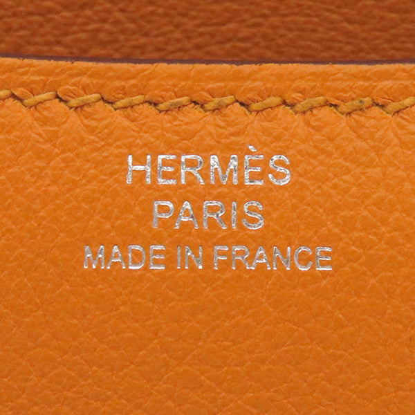 エルメス HERMES コンスタンス3 ミニ ミロワール ヴェルソ アプリコット×ルージュカザック エバーカラー ショルダーバッグ シルバー金具 新品 未使用 バイカラー