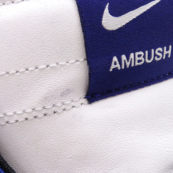 ナイキ NIKE アンブッシュコラボ ダンク ハイ CU7544-400 ディープロイヤル レザー ラバー ＃9 スニーカー NIKE × AMBUSH DUNK HIGH 青 白 黒