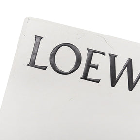 ロエベ LOEWE リピート アナグラム ブラック カーフスキン 長財布 シルバー金具 黒 二つ折り