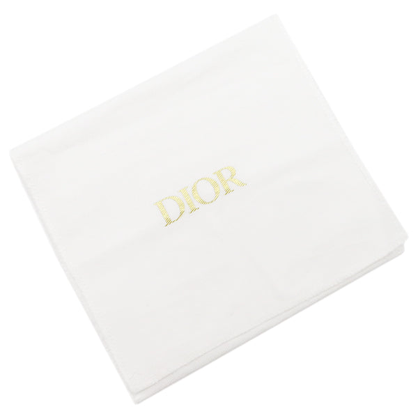 クリスチャン・ディオール Christian Dior サドル ロータスウォレット グリーン レザー 三つ折り財布 ゴールド金具 緑 ラウンドファスナー