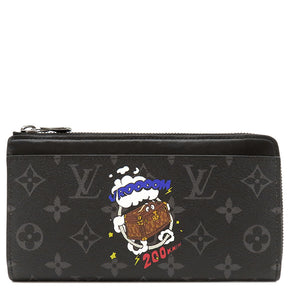 ルイヴィトン LOUIS VUITTON ジッピー ドラゴンヌ M80994 モノグラムエクリプス モノグラムエクリプス 長財布 シルバー金具 L字ファスナー