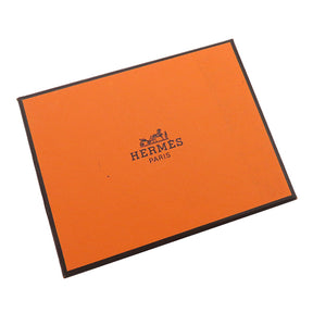 エルメス HERMES クロシェット  グレー レザー ネックレス シルバー金具 キーリング ネックストラップ