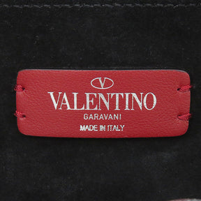 ヴァレンティノ VALENTINO VLTN ロゴ シルバー レザー ショルダーバッグ シルバー金具 ミニバッグ 斜め掛け