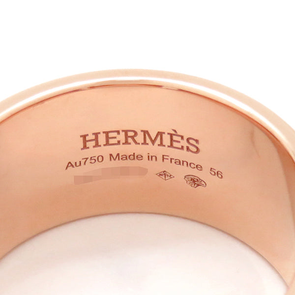 エルメス HERMES クルー ド H Clou d'H H223603B ピンクゴールド K18PG #56(JP16) リング 指輪