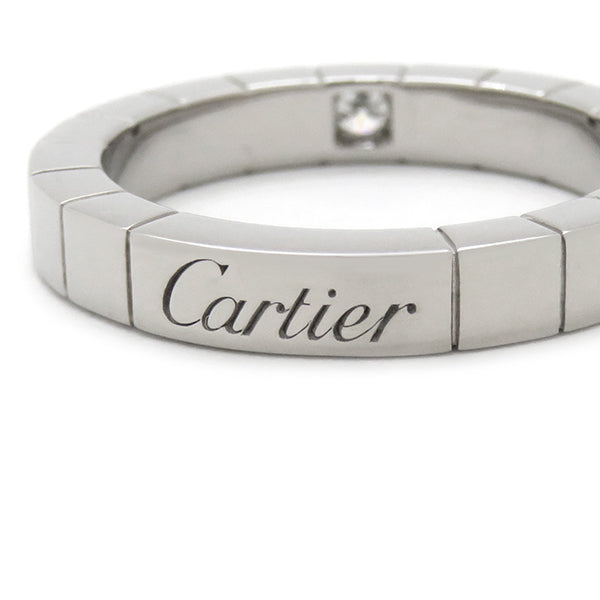 カルティエ Cartier ラニエール 1Pダイヤ ホワイトゴールド K18WG ダイヤモンド ＃47(JP7) リング 指輪 750 WG 18金 18K