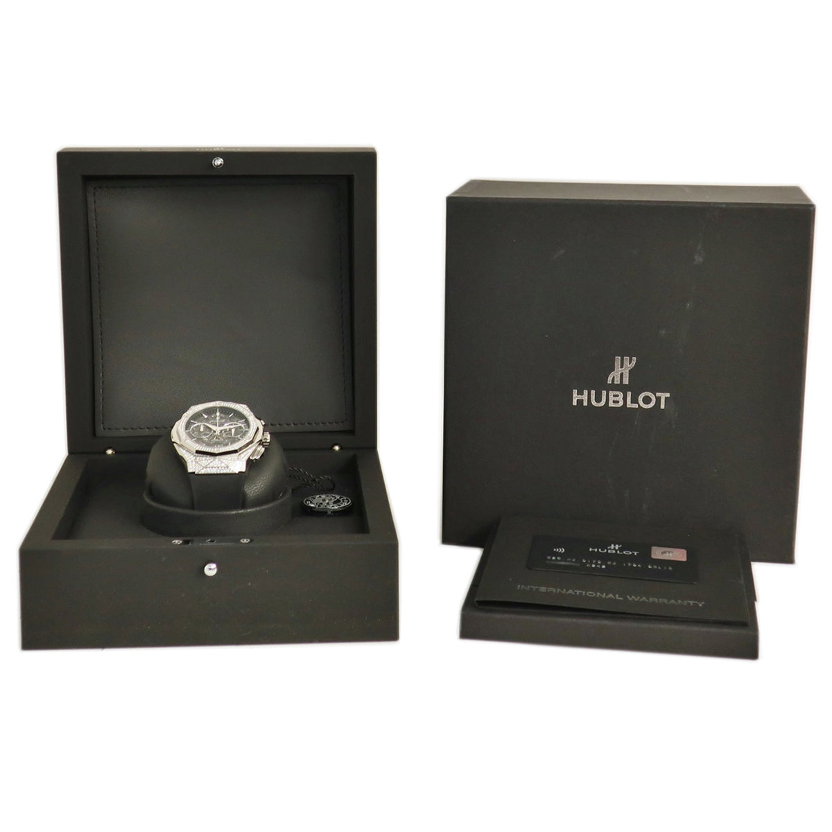 ウブロ HUBLOT アエロフュージョン クロノ オーリンスキー パヴェ 525.NX.0170.RX.1704.ORL18 自動巻き メンズ 純正ダイヤ