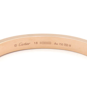 カルティエ Cartier ラブブレス パヴェダイヤ N6036918 ピンクゴールド K18PG ダイヤモンド #18 ブレスレット 750 18K 18金 RG