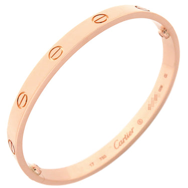 カルティエ Cartier LOVE ラブブレス 旧型 B6067417 ピンクゴールド K18PG #17 ブレスレット 750 18K 18金 バングル