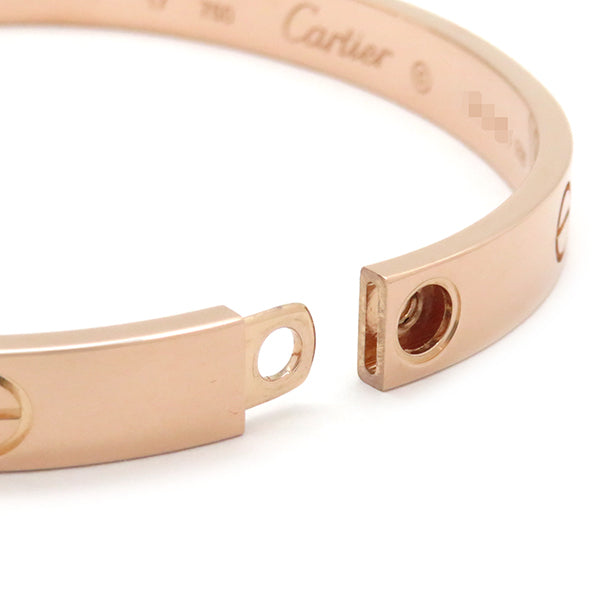 カルティエ Cartier LOVE ラブブレス 旧型 B6067417 ピンクゴールド K18PG #17 ブレスレット 750 18K 18金 バングル