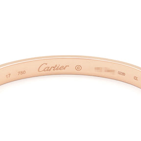 カルティエ Cartier LOVE ラブブレス 旧型 B6067417 ピンクゴールド K18PG #17 ブレスレット 750 18K 18金 バングル