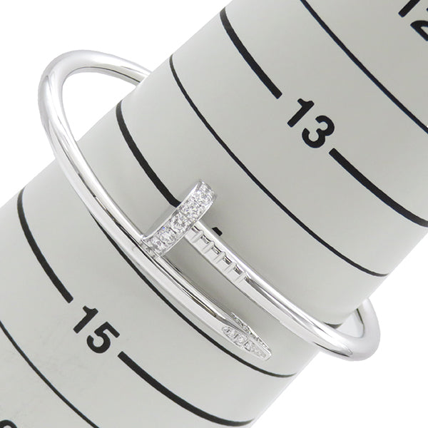 カルティエ Cartier ジュストアンクル  B6048716 ホワイトゴールド K18WG ダイヤモンド #16 ブレスレット Au750 JUSTE UN CLOU