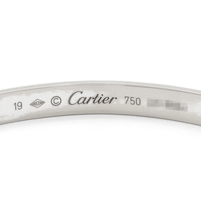 カルティエ Cartier LOVE ラブブレス オープン B6032519 ホワイトゴールド K18WG #19 ブレスレット 750 18K 18金