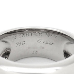 カルティエ Cartier ヌーベルバーグ ホワイトゴールド K18WG #50(JP10) リング 指輪 750 18K  9.5号