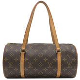 ルイヴィトン LOUIS VUITTON パピヨン 30 M51385 モノグラム モノグラムキャンバス ハンドバッグ ゴールド金具 茶