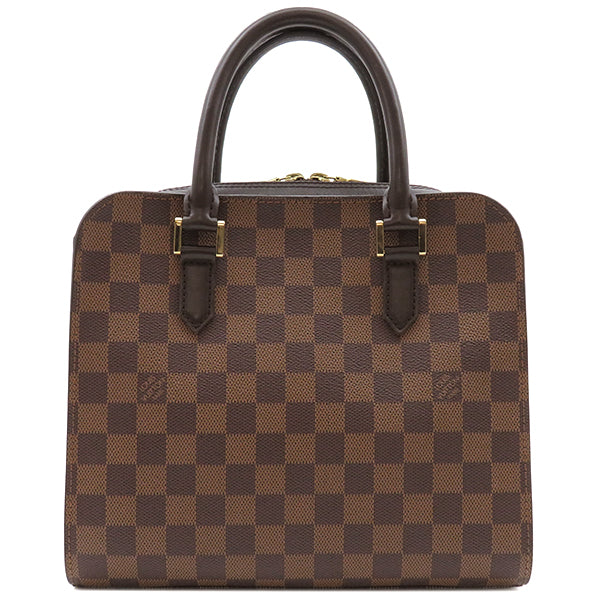 ルイヴィトン LOUIS VUITTON トリアナ N51155 ダミエエベヌ ダミエキャンバス ハンドバッグ ゴールド金具 茶