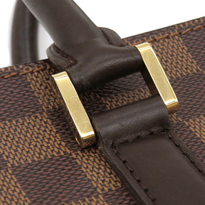 ルイヴィトン LOUIS VUITTON トリアナ N51155 ダミエエベヌ ダミエキャンバス ハンドバッグ ゴールド金具 茶