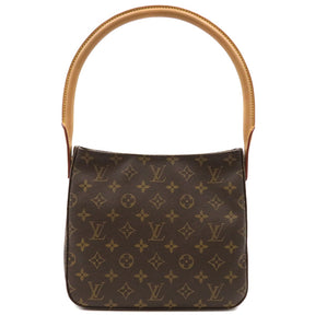 ルイヴィトン LOUIS VUITTON ルーピング MM M51146 モノグラム モノグラムキャンバス ハンドバッグ ゴールド金具 茶 ワンショルダーバッグ