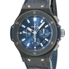 ウブロ HUBLOT ビッグバン セラミック ブルー 301.CI.7170.LR 自動巻き メンズ OH済 ブルー 青 フュージョン