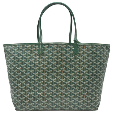 ゴヤール GOYARD サンルイ PM STLOUIPMLTY09CL09P グリーン ゴヤールディンキャンバス シュヴロッシュカーフスキン トートバッグ シルバー金具 ヘリンボーン柄 緑