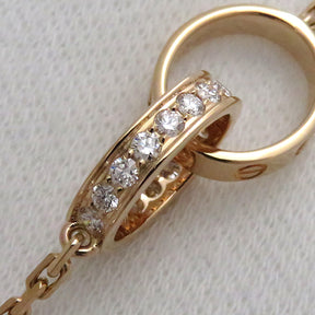 カルティエ Cartier ベビーラブ ダイヤ B7013900 ピンクゴールド K18PG ダイヤモンド ネックレス 18金 750PG