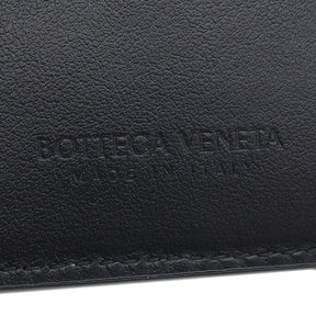 ボッテガヴェネタ BOTTEGA VENETA カセット マキシ イントレチャート 649605V47V18803 ブラック カーフレザー 二つ折り財布 黒 新品 未使用