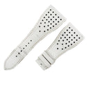ロジェデュブイ ROGER DUBUIS ゴールデンスクエア用 クロコバンド ホワイト クロコダイル 腕時計パーツ 純正 替え ベルト ストラップ 30mm 白