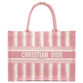 クリスチャン・ディオール Christian Dior ブックトート ミディアム ピンク キャンバス トートバッグ ハンドバッグ