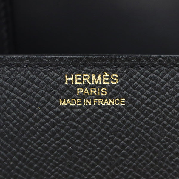 エルメス HERMES デッラ カヴァッレリア ミニ ブラック ヴォーエプソン ショルダーバッグ ゴールド金具 黒