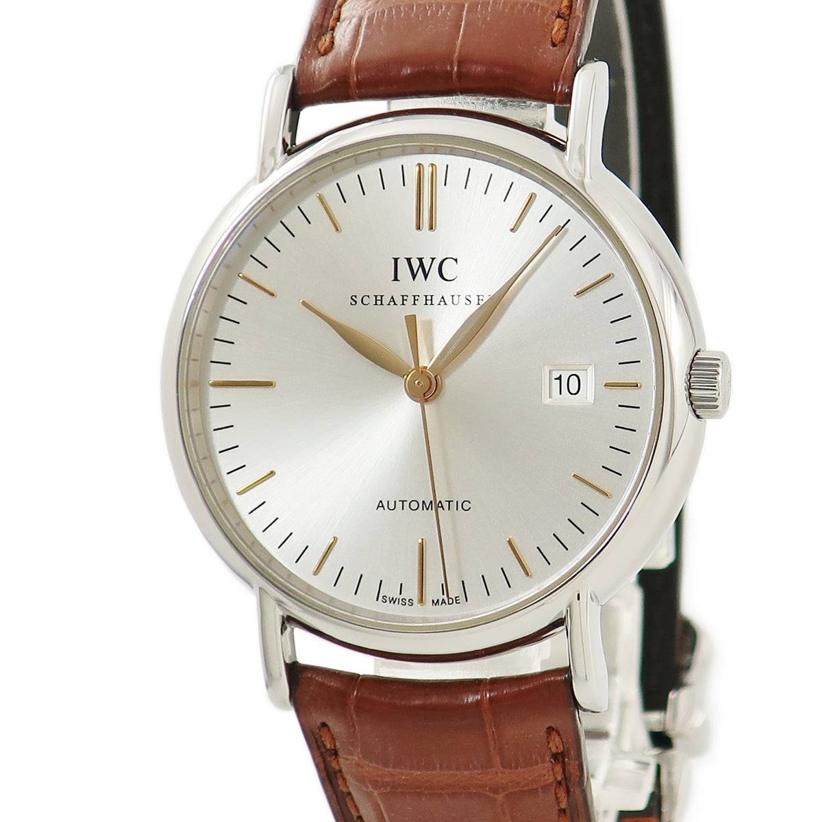 IWC IWC ポートフィノ オートマティック 39 IW356307 自動巻き メンズ OH済 シルバー バー デイト