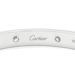 カルティエ Cartier LOVE ラブブレス フルダイヤ B6070419 ホワイトゴールド K18WG ダイヤモンド #19 ブレスレット 750 18K 18金 10P