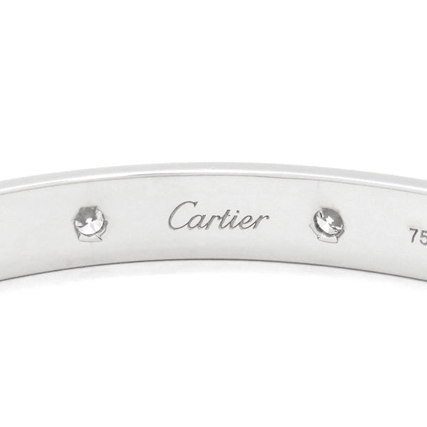 カルティエ Cartier LOVE ラブブレス フルダイヤ B6070419 ホワイトゴールド K18WG ダイヤモンド #19 ブレスレット 750 18K 18金 10P