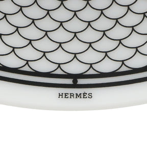 エルメス HERMES パンプレート No1 Hデコ P037012P ブラック×ホワイト ポーセリン 食器 新品 未使用 アッシュデコ 14cm 白 黒 陶器 2枚セット