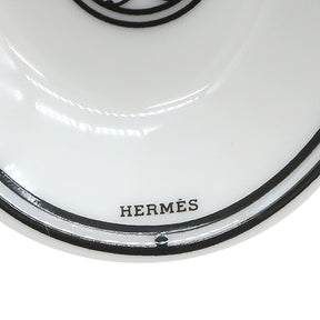 エルメス HERMES スープスプーン Hデコ P037088P ブラック×ホワイト ポーセリン 食器 新品 未使用 アッシュデコ モノトーン 白 黒 匙 陶器