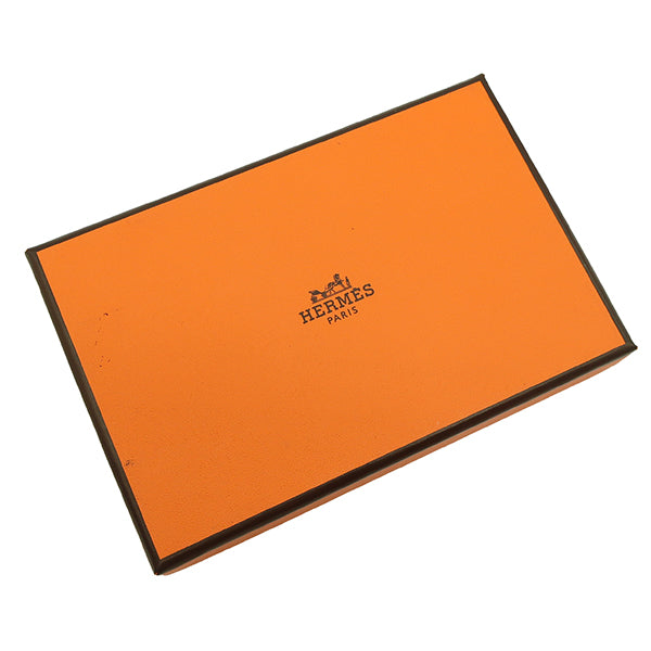 エルメス HERMES カルヴィ ローズジャイプール エバーカラー カードケース シルバー金具